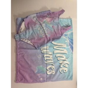 B Magical Girls Mermaid Swimsuit and Beach Towel Set UPF 50 Size 10